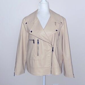 NWOT Elizabeth and James vegan leather biker jacket